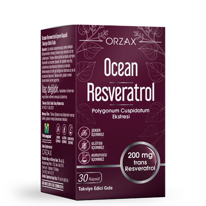 Ocean Resveratrol Takviye Edici Gıda 30 Kapsül