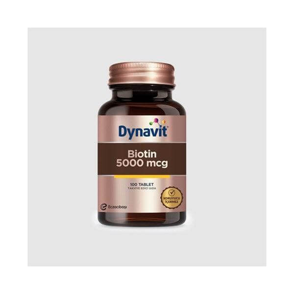 Dynavit Biotin 5000 mcg 100 Tablet - Farmareyon