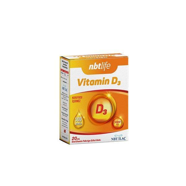 Nbtlife Vitamin D3 Damla 20 ml - Farmareyon