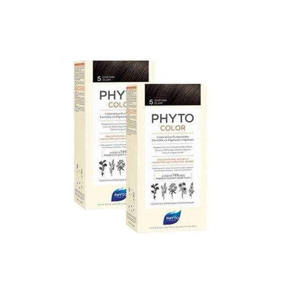 Phyto Phytocolor Bitkisel Saç Boyası 5 - ( 2'li Kofre) - Farmareyon