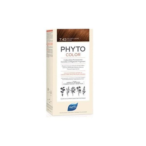 Phyto Phytocolor Bitkisel Saç Boyası 7.43 - Kumral Bakır Dore Yeni Formül - Farmareyon