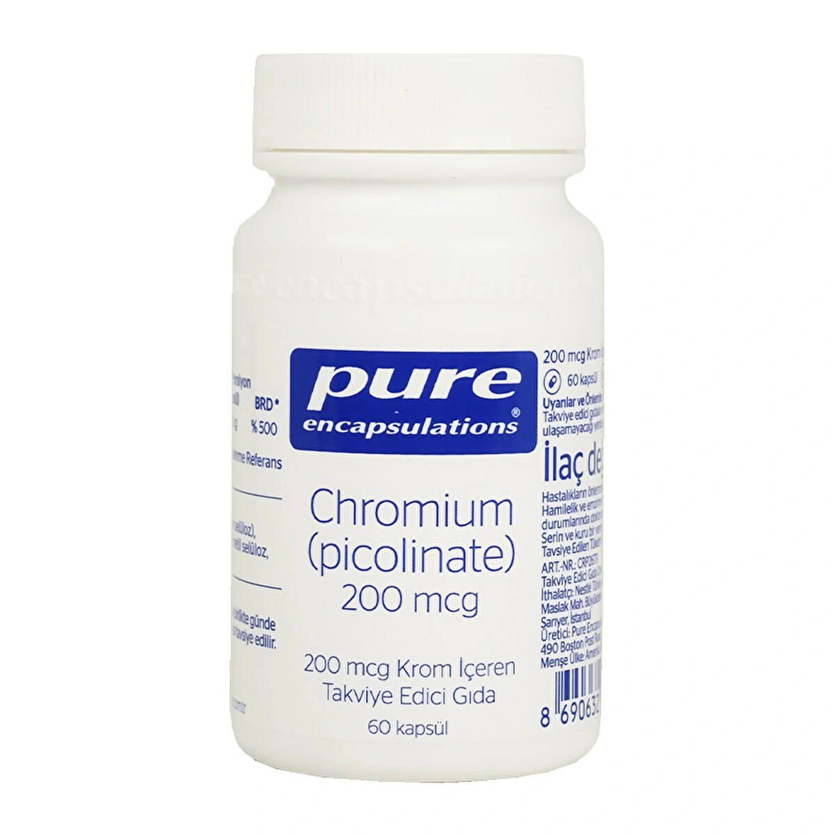 Pure Chromium Picolinat 60 Kapsül