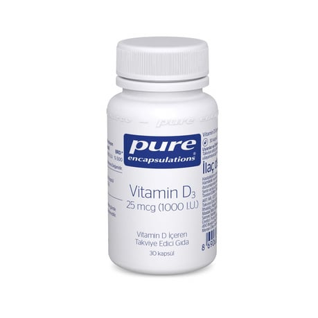 Pure Vitamin D3 1000 IU 30 Kapsül