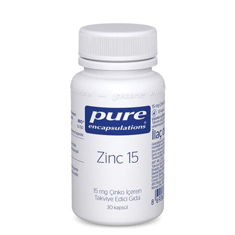 Pure Zinc 15 mg 30 Kapsül