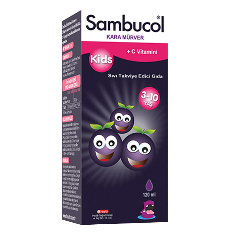 Sambucol Kids 120 Ml Likid (Kara Mürver Ekstresi)