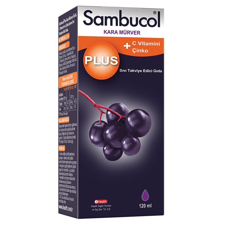 Sambucol Plus 120 Ml Liquid (Kara Mürver Ekstresi)