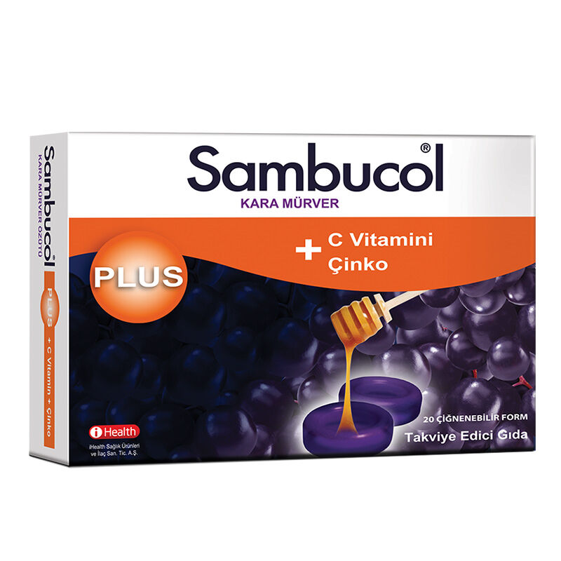 Sambucol Plus 20 Pastil (Kara Mürver Ekstresi)