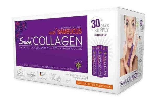 Suda Collagen Sambucus Vişne Flover 40ml x 30 Shot - Farmareyon