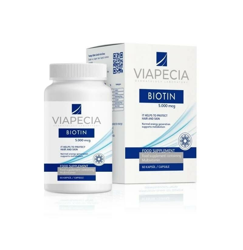 Viapecia Biotin 5000 mcg 60 Tablet