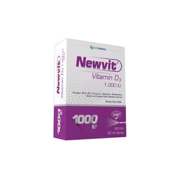 Newvit Vitamin D3 Sprey Damla 1.000 İU