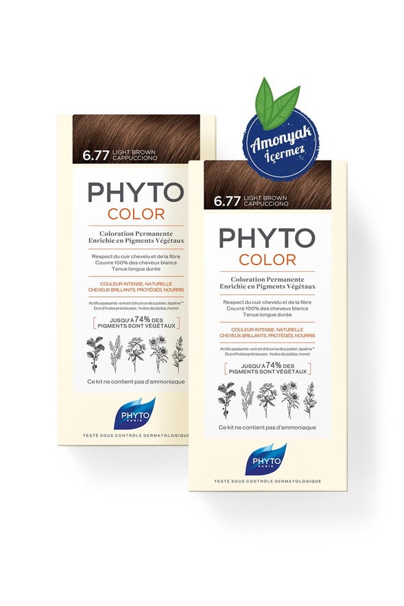 Phyto Color Bitkisel Saç Boyası - 6,77 Cappuccino Kahve 2.si %40 İNDİRİMLİ