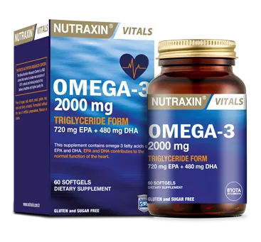 Nutraxin Omega 3 2000 Mg 60 Softgel Kapsül