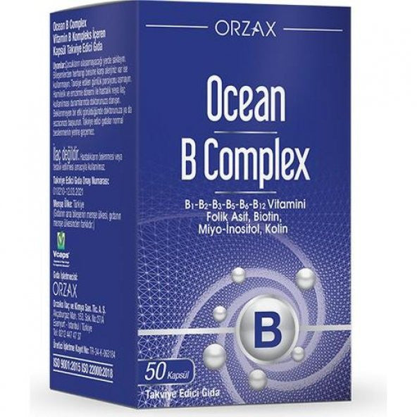 Ocean B Complex Takviye Edici Gıda 50 Kapsül