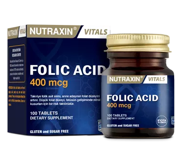 Nutraxin Folic Acid 400 Mcg 100 Tablet
