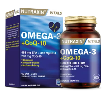 Nutraxin Omega-3+Co Q-10 60 Softgel Kapsül