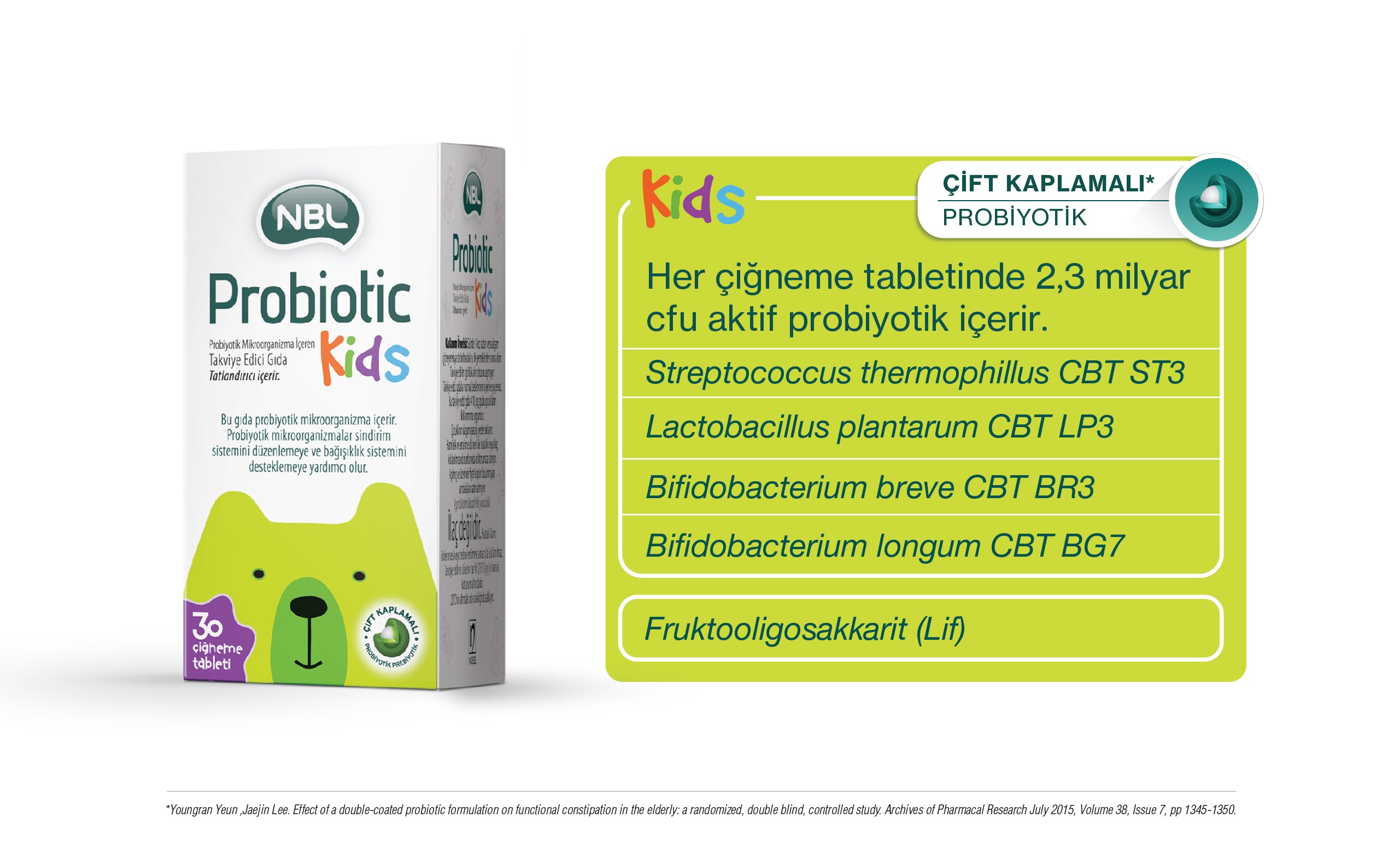 Nbl Probiotic Kids 30 Çiğneme Tableti