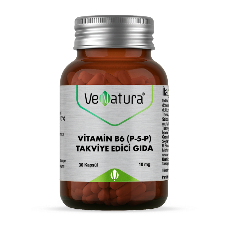 Venatura Vitamin B6 (P-5-P Piridoksal 5′-fosfat) 30 Kapsül