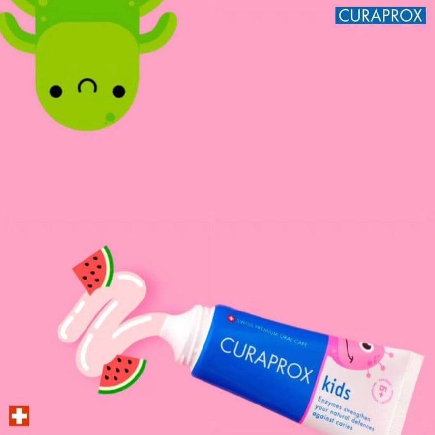 Curaprox Kids Enzycal 6 Yaş Üzeri Karpuz Aromalı Çocuk Diş Macunu - Farmareyon