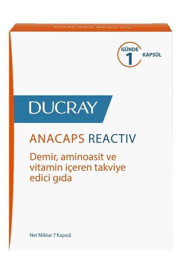Ducray Anacaps Reactiv 30 Kapsül ( Demir, Aminoasit ve Vitamin İçeren Takviye Edici Gıda ) - Farmareyon
