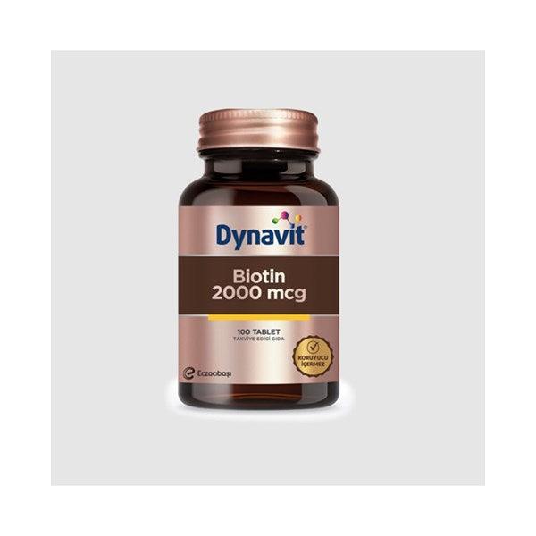 Dynavit Biotin 2000 mcg 100 Tablet - Farmareyon
