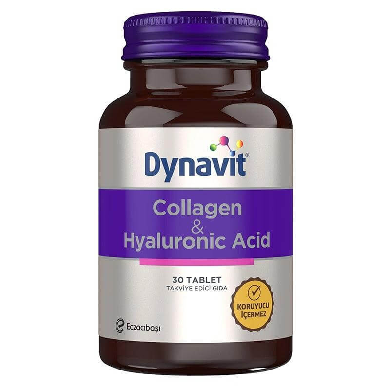Dynavit Collagen+Hyaluronik Acid 30 Tablet (Nar Kabuğu Ekstreli) YENİ - Farmareyon