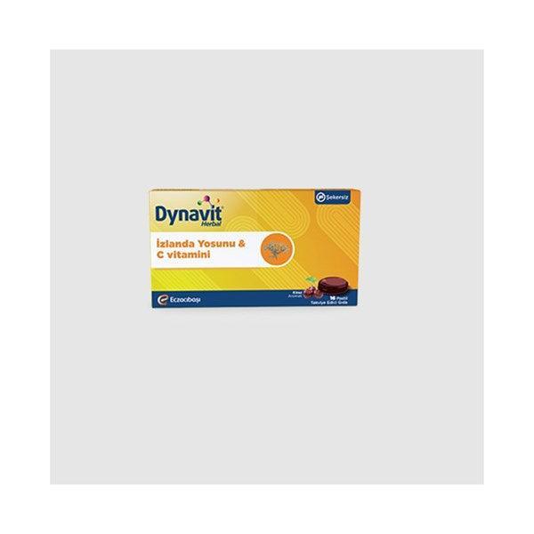 Dynavit Herbal İzlanda Yosunu ve C Vitamini 16 Pastil - Farmareyon
