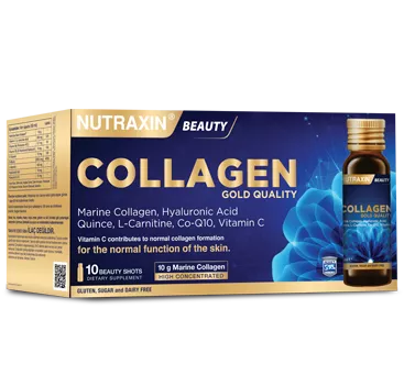 Nutraxin Collagen 50 ml*10 Adet (Çilek Aromalı, Balık Kolajeni)