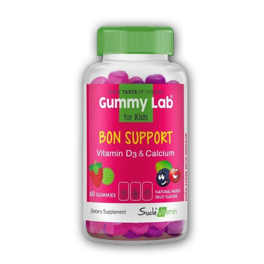 Gummy Lab Bon Support Kids Karışık Meyve Aromalı 60 Gummies - Farmareyon