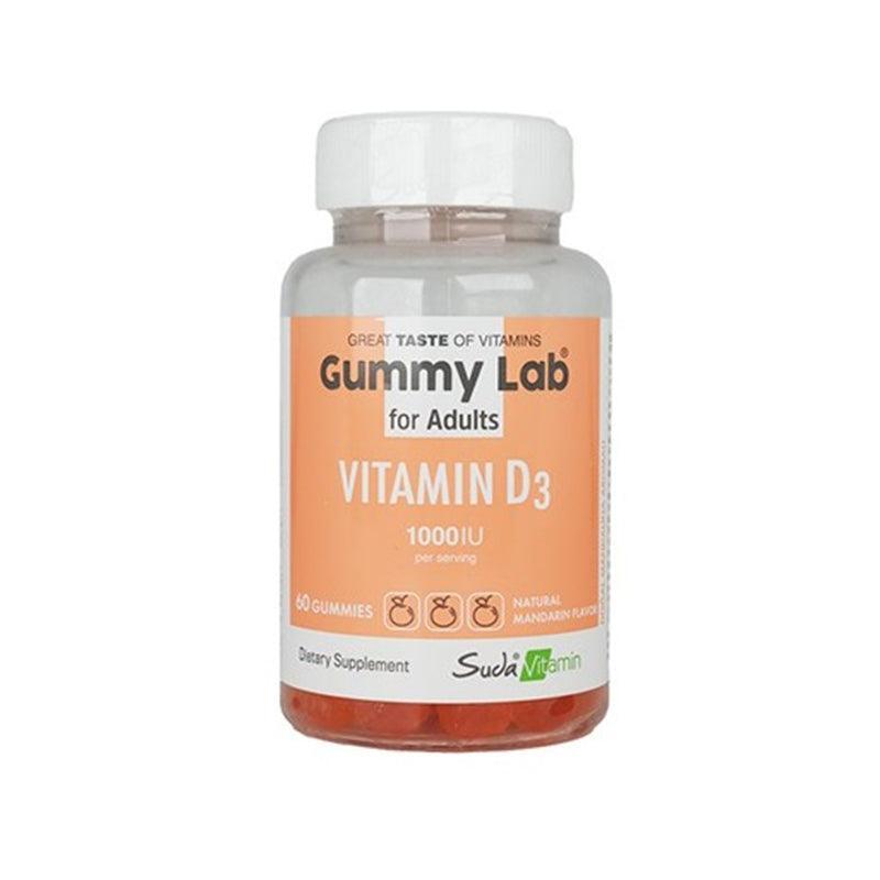 Gummy Lab Vitamin D3 1000 IU Adult 60 Gummies - Farmareyon