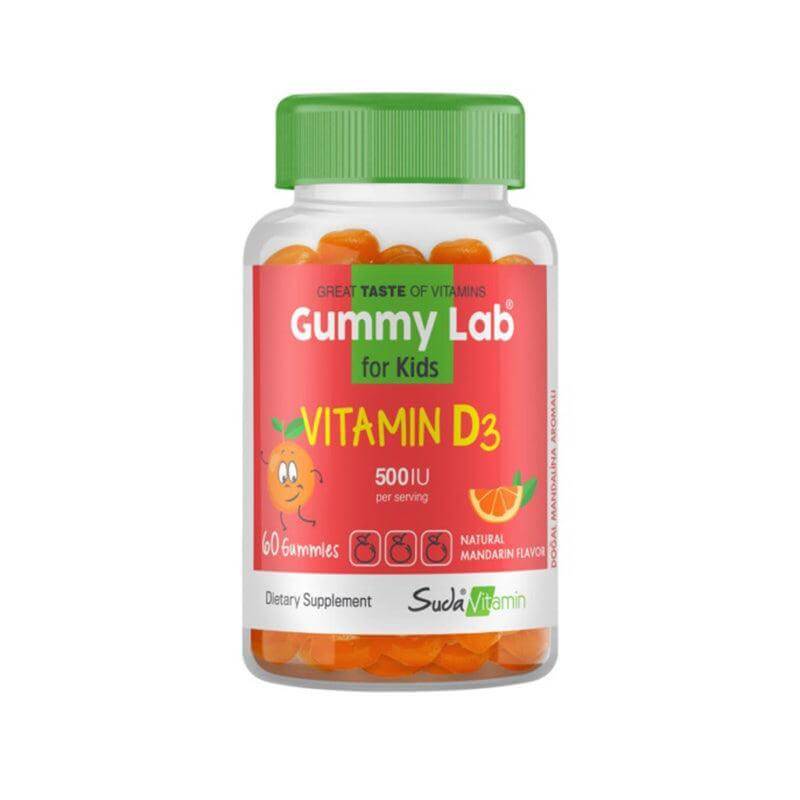 Gummy Lab Vitamin D3 500 IU KİDS 60 Gummies - Farmareyon