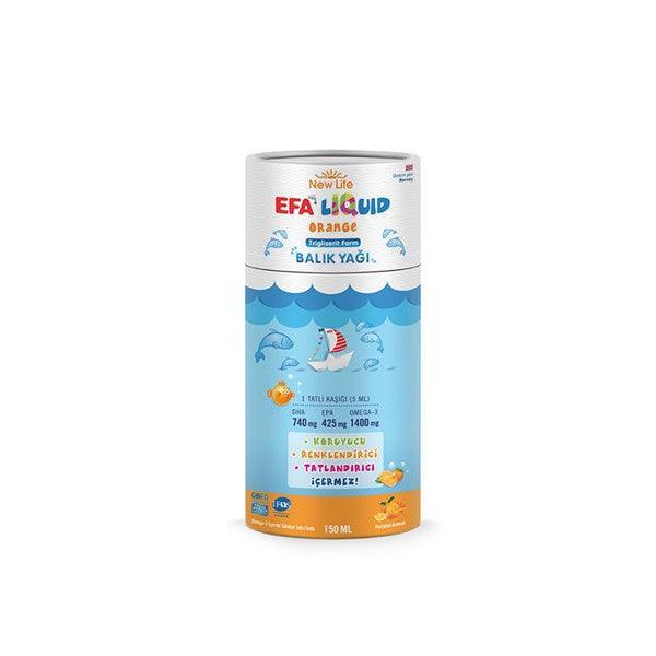 New Life Efa Liquid Balık Yağı Sıvı 150 ml - Portakal - Farmareyon