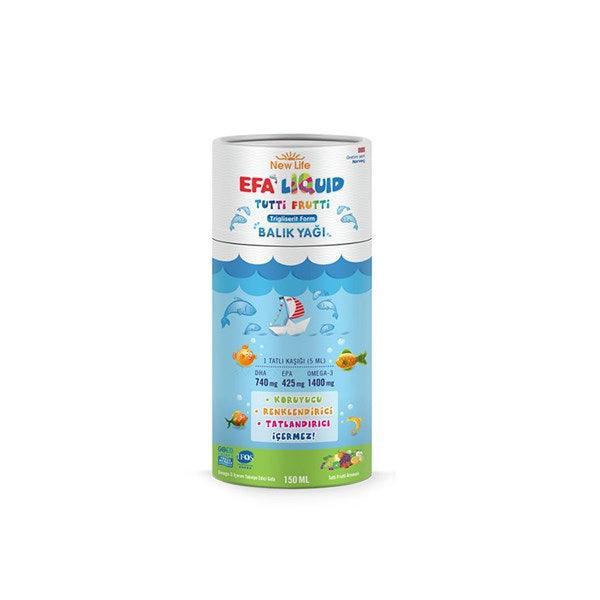 New Life Efa Liquid Balık Yağı Sıvı 150 ml - Tutti Frutti - Farmareyon