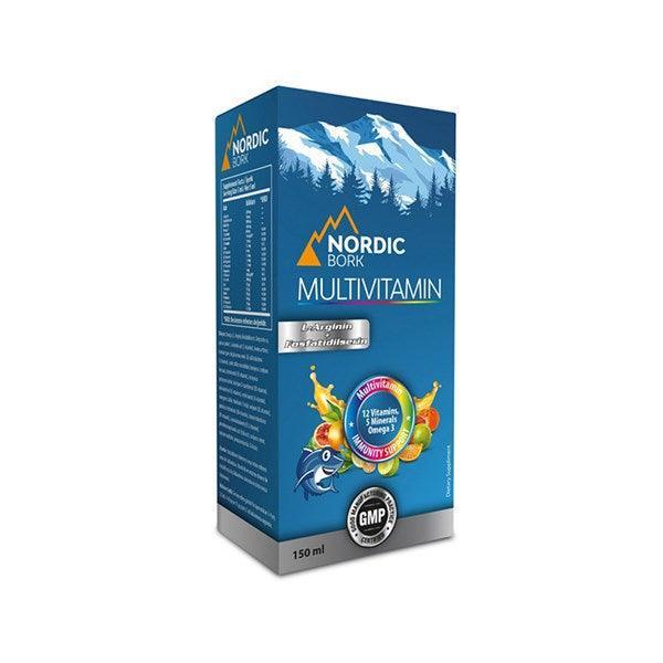 Nordic BORK Multivitamin OMEGA-3 Likit 150 ml - Farmareyon