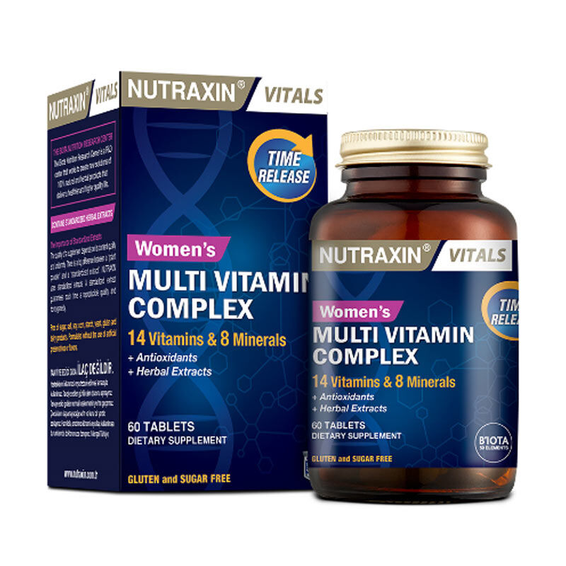 Nutraxin Kadınlara Özel Multivitamin &amp; Mineral Complex 60 Tablet