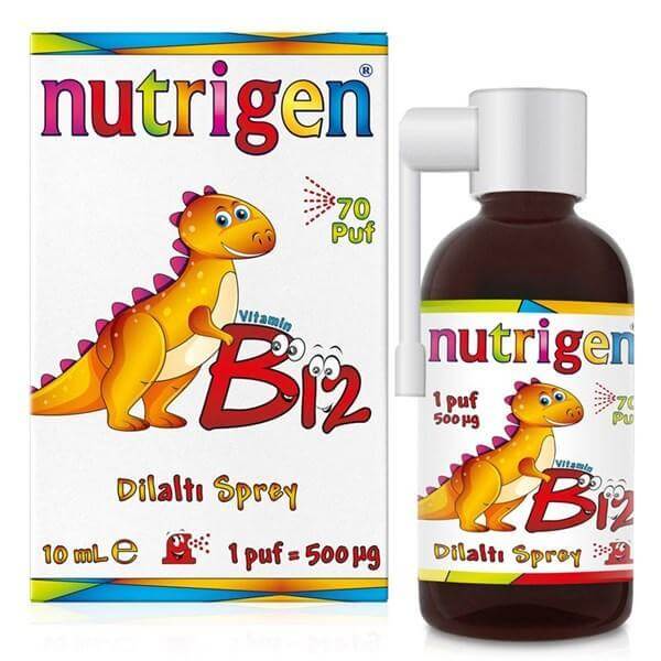 Nutrigen Vitamin B12 Dilaltı Sprey 10 ml - Farmareyon