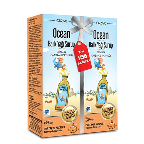 Ocean Omega 3 Portakal Aromalı Şurup 2. si %50 indirimli