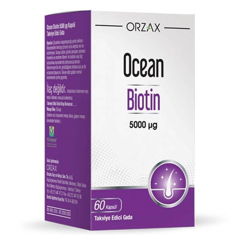 Ocean Biotin 5000ug 60 Kapsül