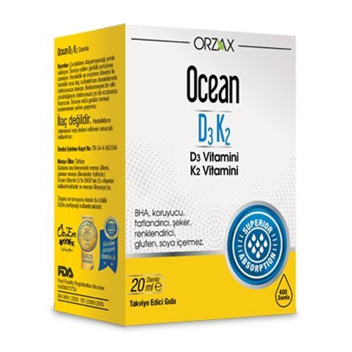 Ocean D3K2 20 ml Damla / 400 doz