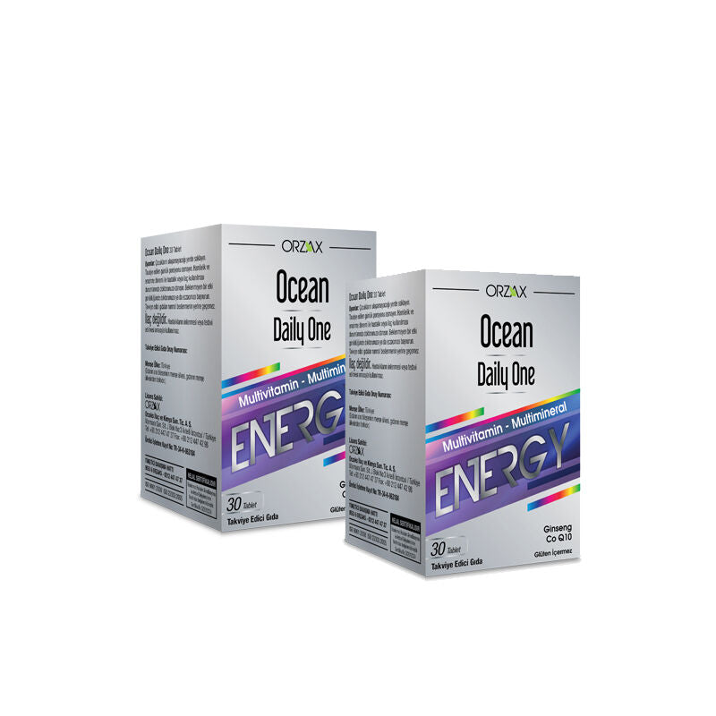 Orzax Ocean Daily One Energy 30 Tablet - Takviye Edici Gıda | 1 ALANA 1 BEDAVA