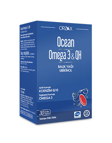 Ocean Omega 3 QH 30 Kapsül Balık Yağı &amp; Ubiquinol