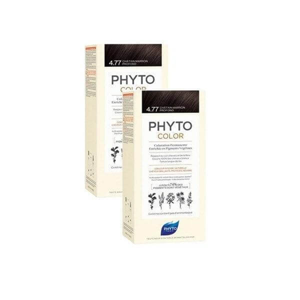 Phyto Phytocolor Bitkisel Saç Boyası 4,77 - ( 2'li Kofre) - Farmareyon