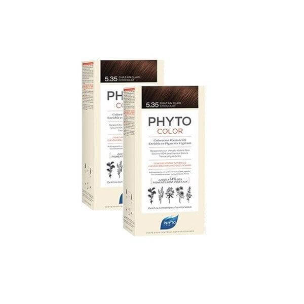 Phyto Phytocolor Bitkisel Saç Boyası 5,35 - ( 2'li Kofre) - Farmareyon