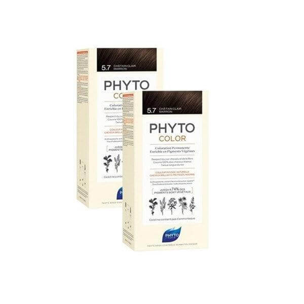 Phyto Phytocolor Bitkisel Saç Boyası 5,7 - ( 2'li Kofre) - Farmareyon