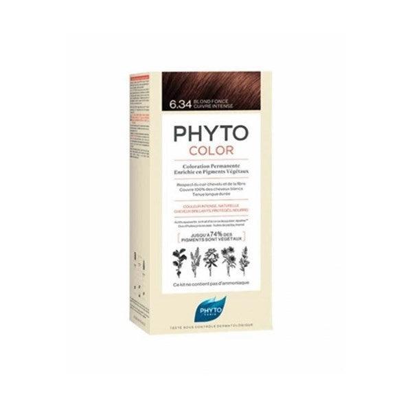 Phyto Phytocolor Bitkisel Saç Boyası 6.34 - Koyu Kumral Dore Bakır Yeni Formül - Farmareyon