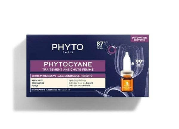 Phyto Phytocyane Kadınlar İçin Saç Dökülmesi Karşıtı Bakım 12 Ampül x 5 ml - Farmareyon