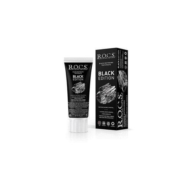 Rocs Black Edition Beyazlatıcı Siyah Diş Macunu 60 ml - Farmareyon