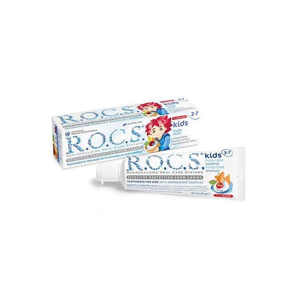 Rocs Kids 3-7 Yaş Arası Diş Macunu 45 gr (Meyve Külahı) - Farmareyon