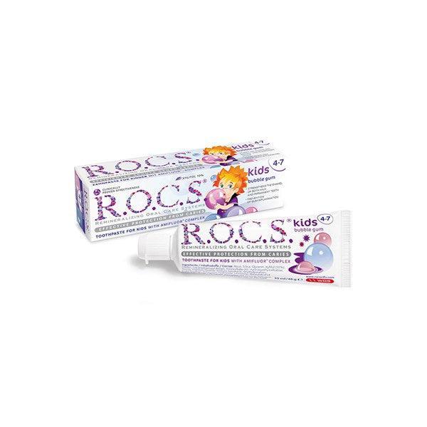 Rocs Kids 4-7 Yaş Arası Diş Macunu 45 gr (Balon Sakızlı) - Farmareyon