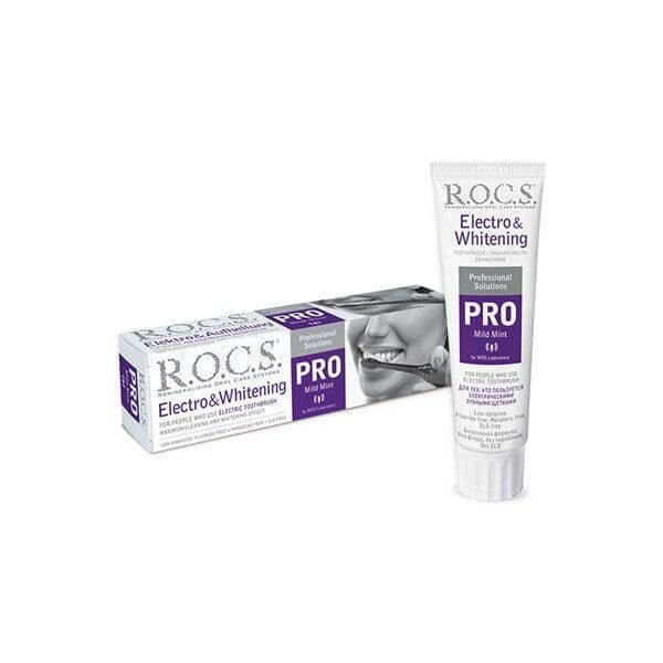 Rocs Pro Elektro - Beyazlatma Hafif Naneli Diş Macunu 60 ml - Farmareyon