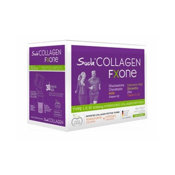Suda Collagen Fxone Takviye Edici Gıda Elma Aromalı 30 x 13 gr Toz Saşe - Farmareyon